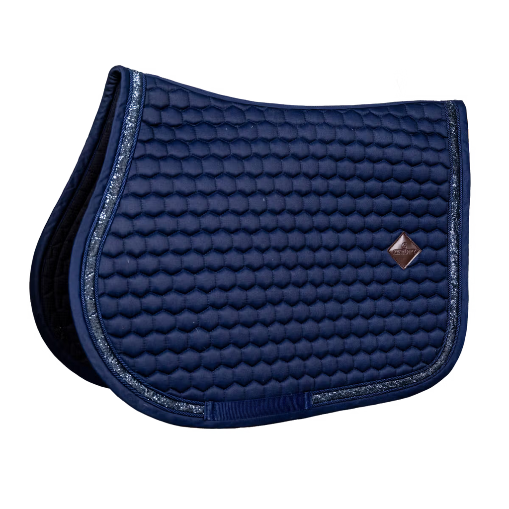 Kentucky Horsewear Glitter Band jumping saddle pad with glitter border