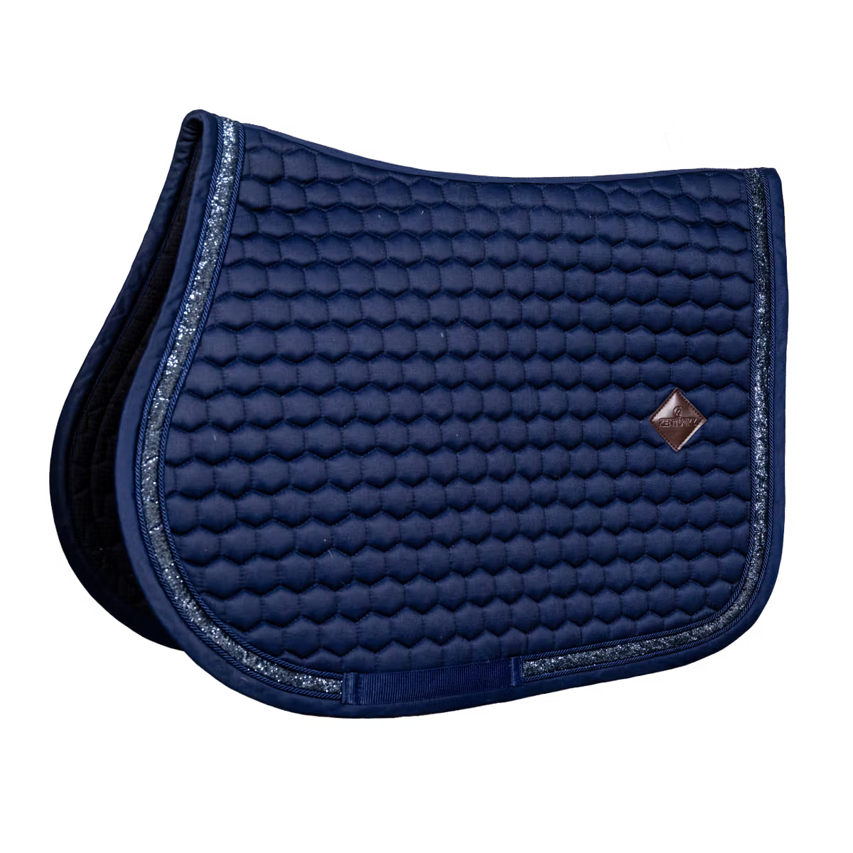 Kentucky Horsewear Glitter Band jumping saddle pad with glitter border