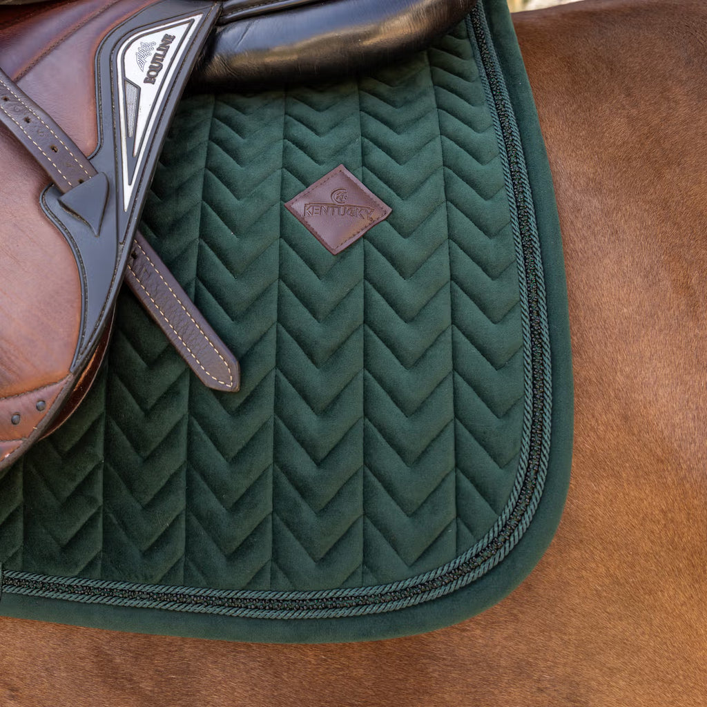 Kentucky Horsewear Velvet Mini Pearls jumping saddle pad