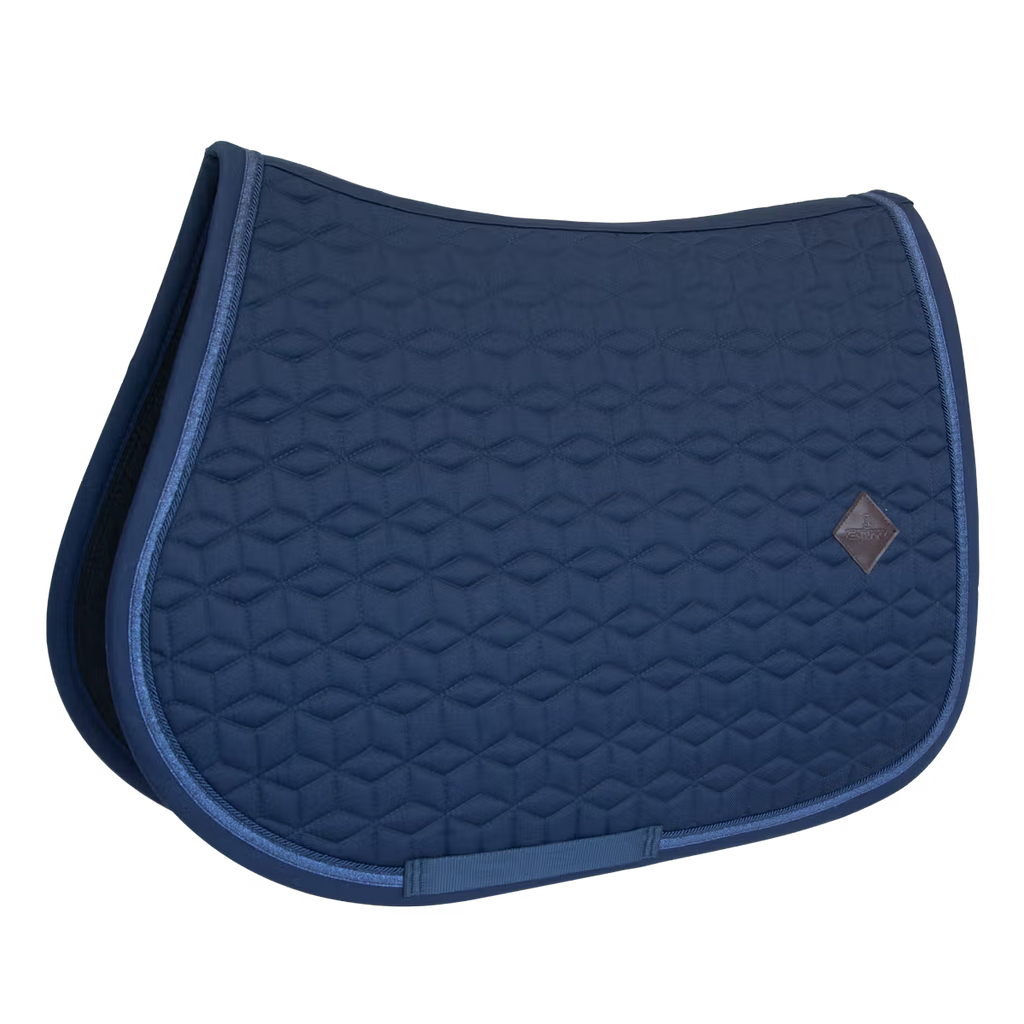 Kentucky Horsewear Glitter Rope jumping saddle pad with star quilting