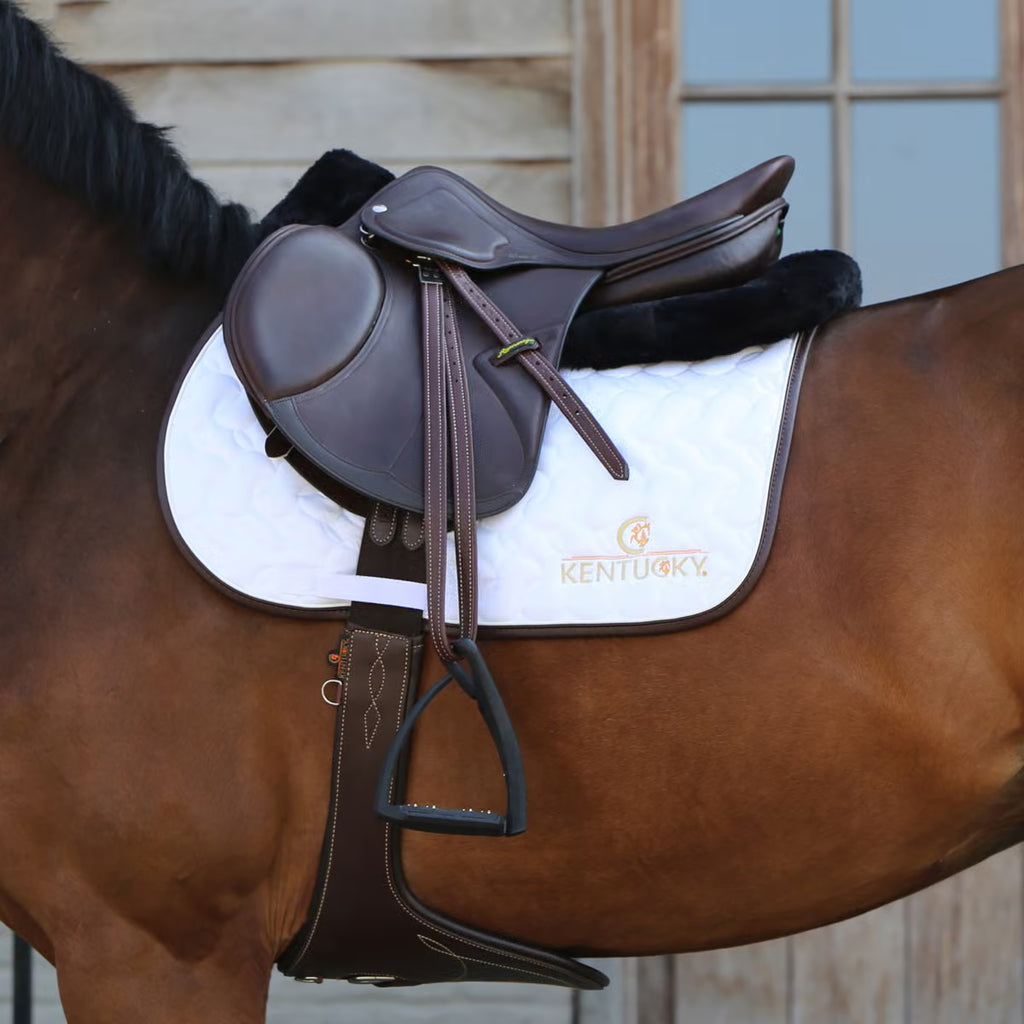 Kentucky Horsewear Black Sheepskin Anatomic Half Pad Absorb
