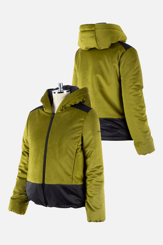 Lemongrass Ladies Padded Velvet Jacket