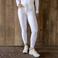 Kentucky Horsewear Miami Ladies Knee Grip Breeches in White.