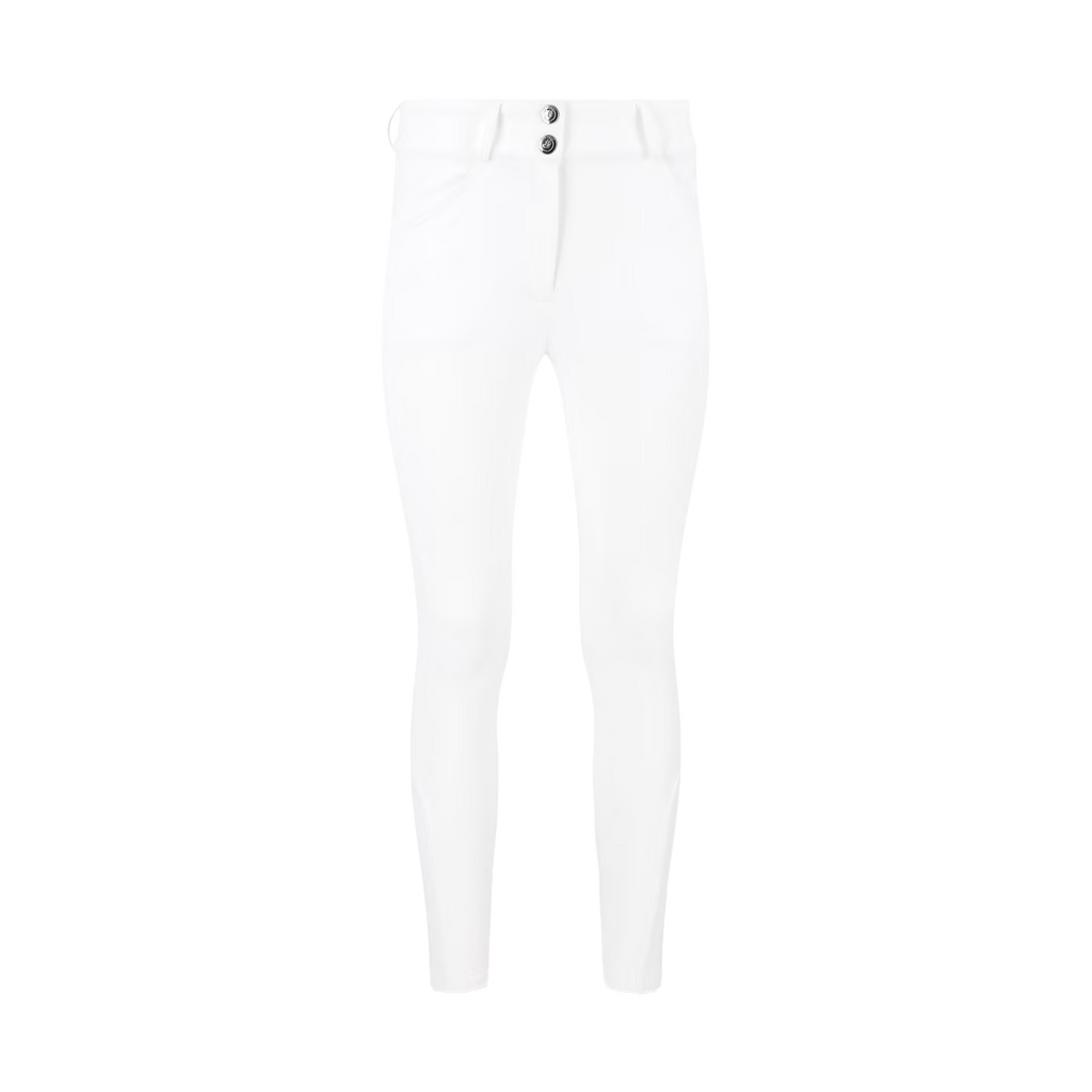 Kentucky Horsewear Miami Ladies Knee Grip Breeches in White.
