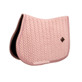 Kentucky Horsewear Velvet Saddle Pad Mini Pearls in Old Rose.