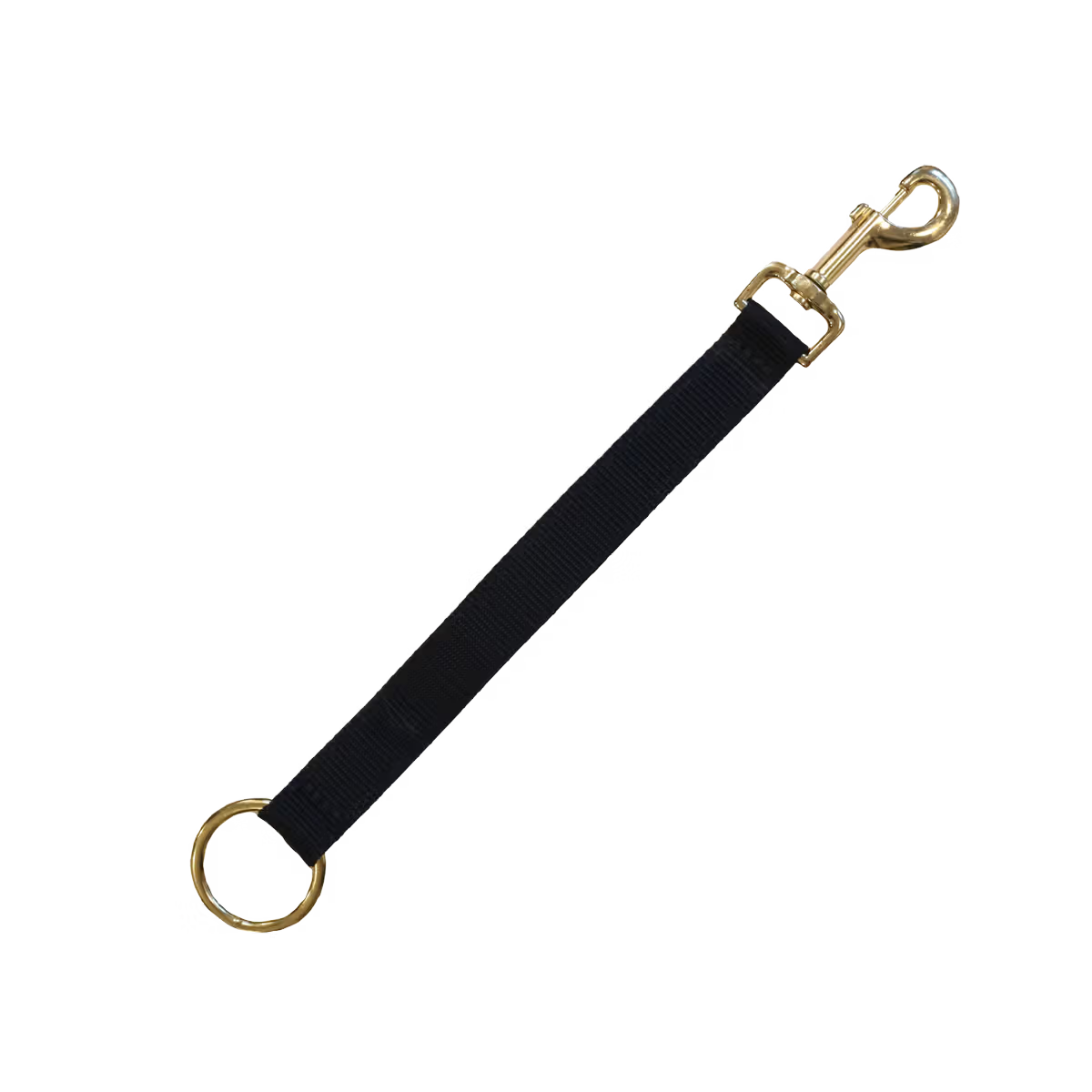 Kentucky Horsewear black nylon holder with hook and ring.