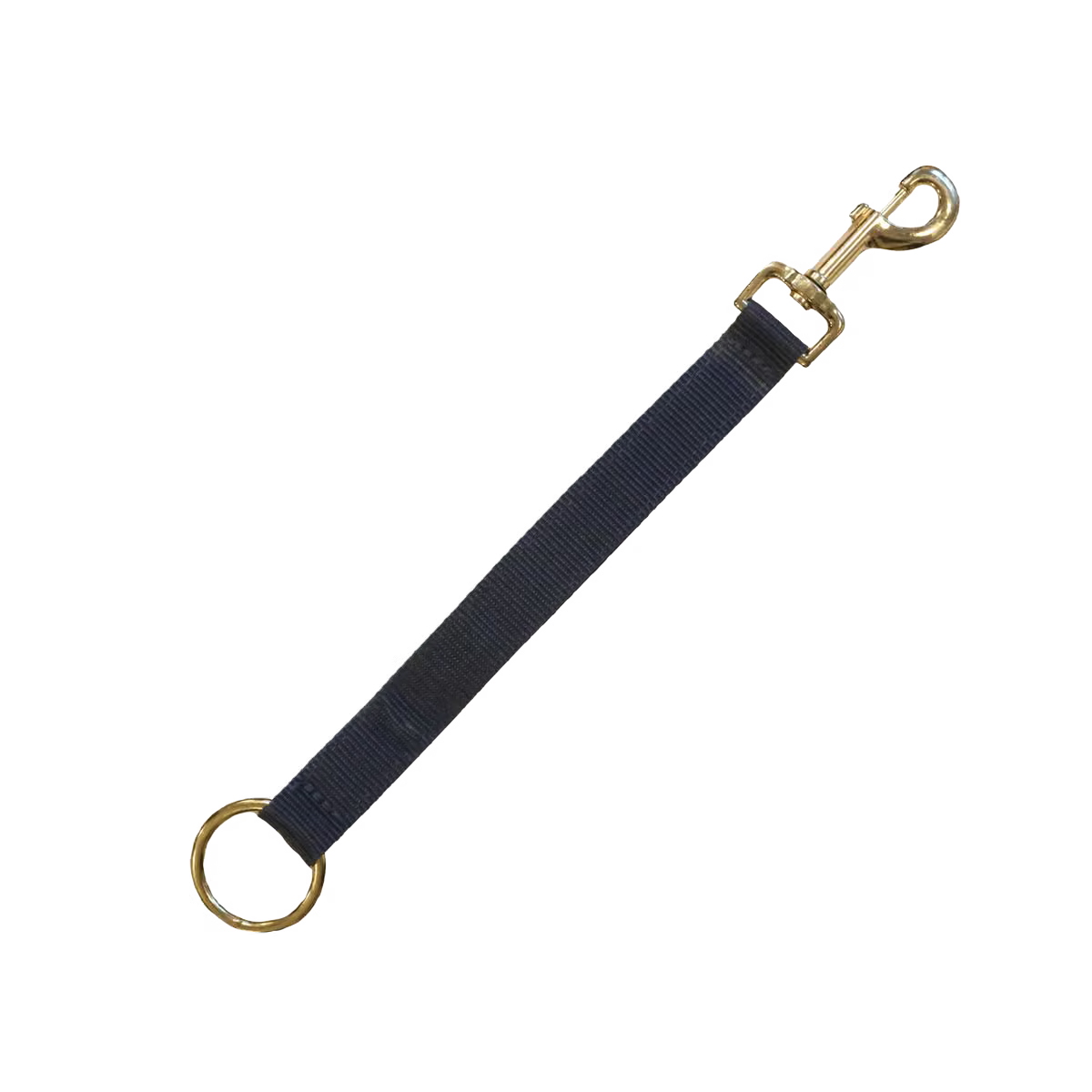 Kentucky Horsewear navy nylon holder with hook and ring.